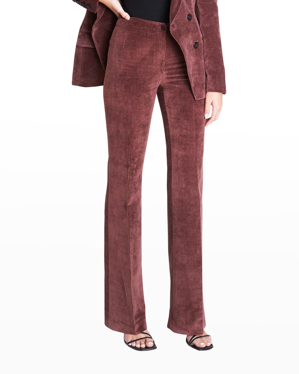 Isabelle Full-Length Velvet Pants